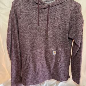 Carhartt-French Terry Hoodie-maroon-women’s size small